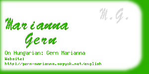 marianna gern business card